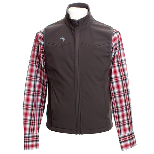Morgan Vest Charcoal Front