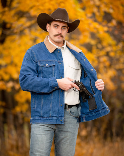 Men's Denim Concealed Carry Jacket
