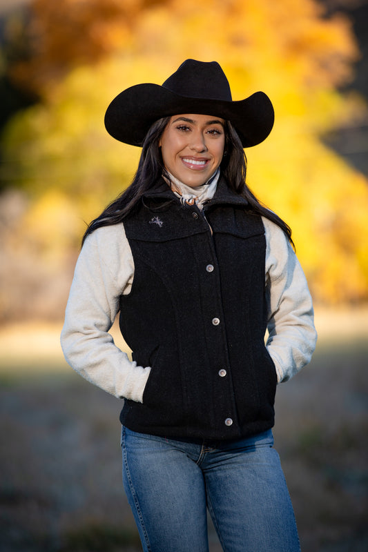 Montana Wool Vest Black