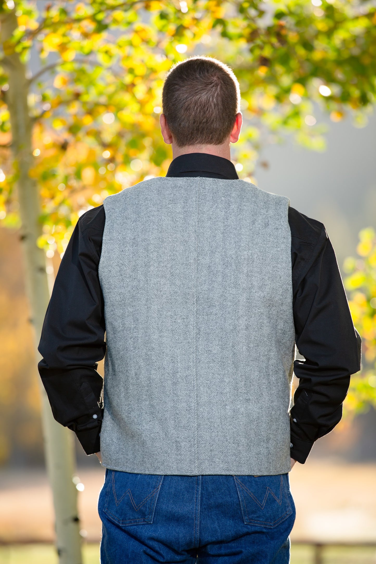 Doc Holliday Wool Vest Back