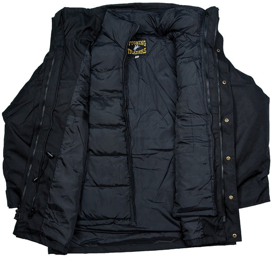 3 in 1 Parka, Wyoming Traders, Oxford Nylon, Down Filled, Black