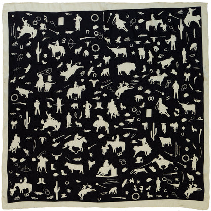 Cowboy Silhouette Wild Rag