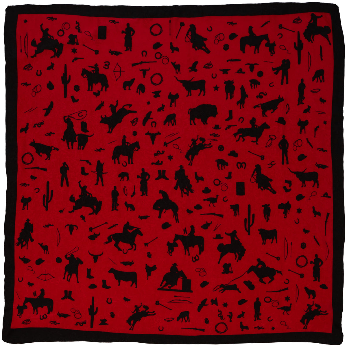 Cowboy Silhouette Wild Rag