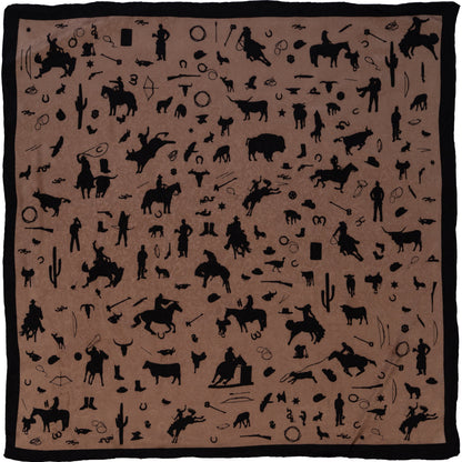 Cowboy Silhouette Wild Rag