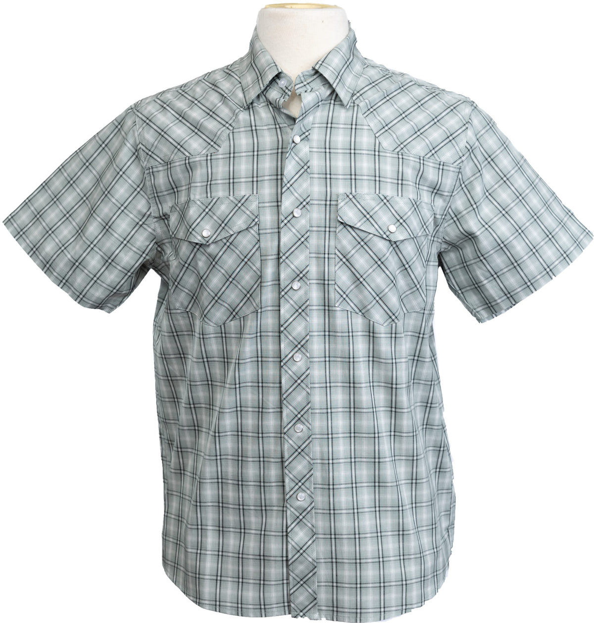 Men's Western Print Short Sleeve Shirt