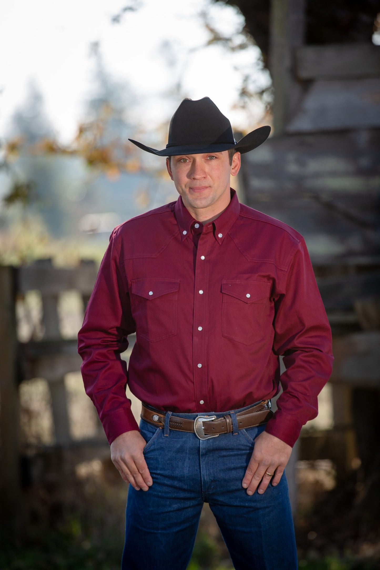 Barn Red Twill Shirt