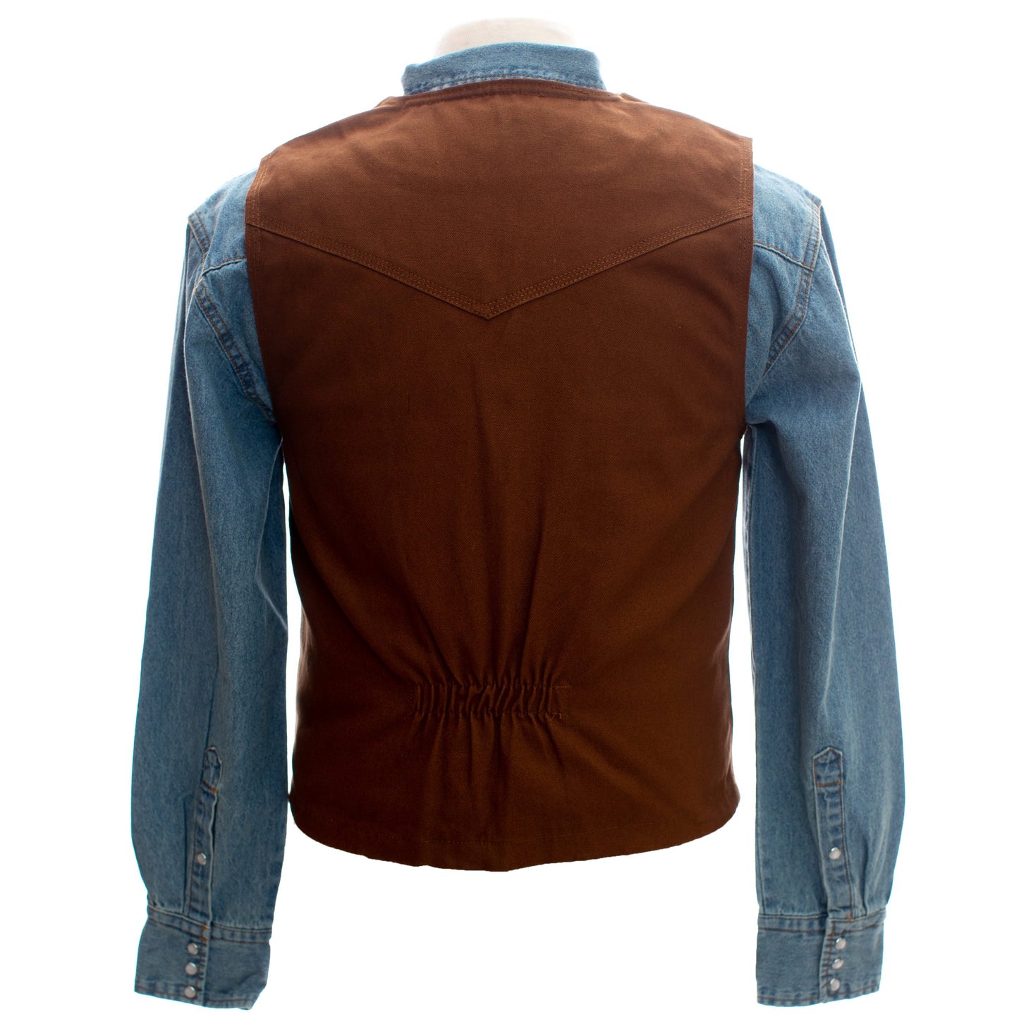 Bronco Vest Chocolate Back