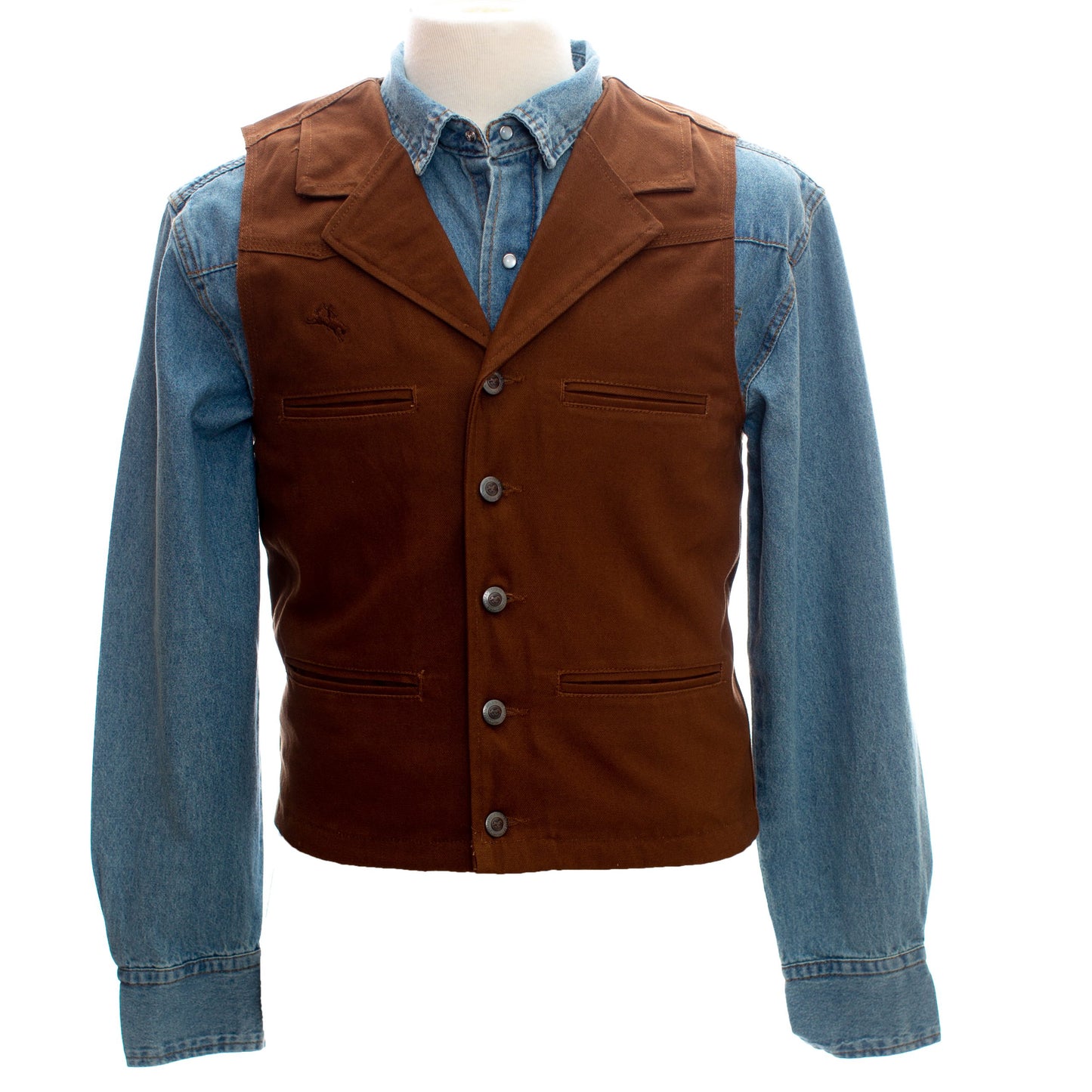 Bronco Vest Chocolate Front