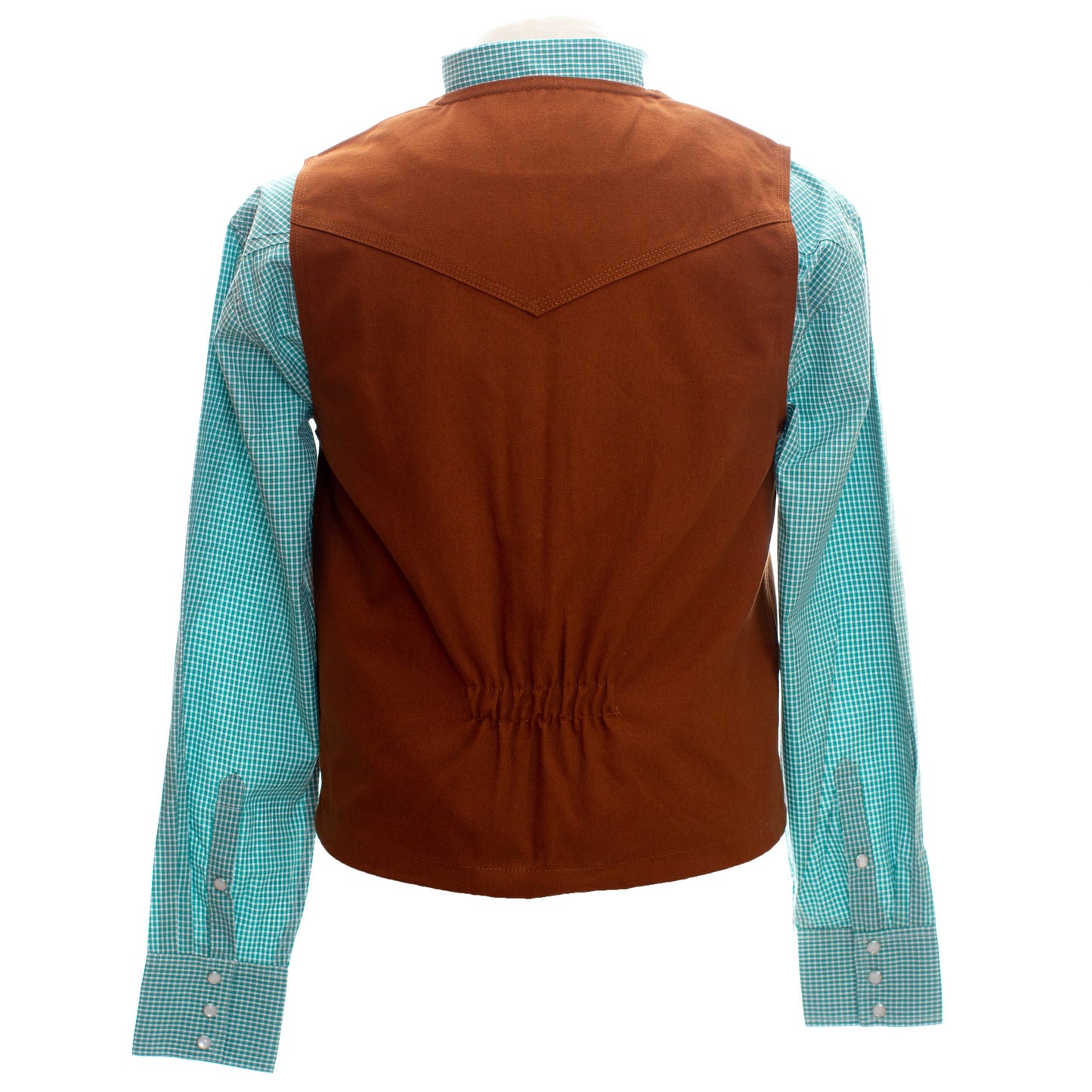 Bronco Vest Cinnamon Back