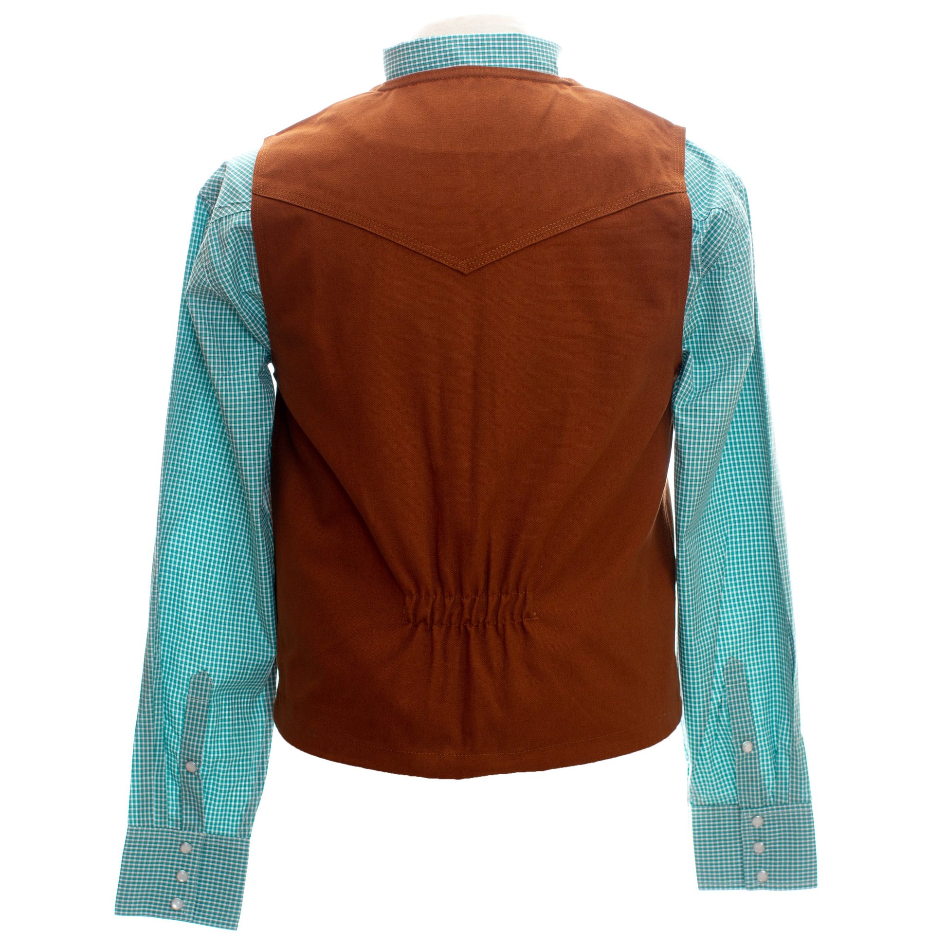 Bronco Vest Cinnamon Back