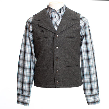 Buckaroo Vest Charcoal Front copy