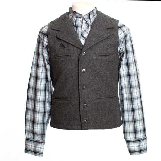 Buckaroo Vest Charcoal Front copy