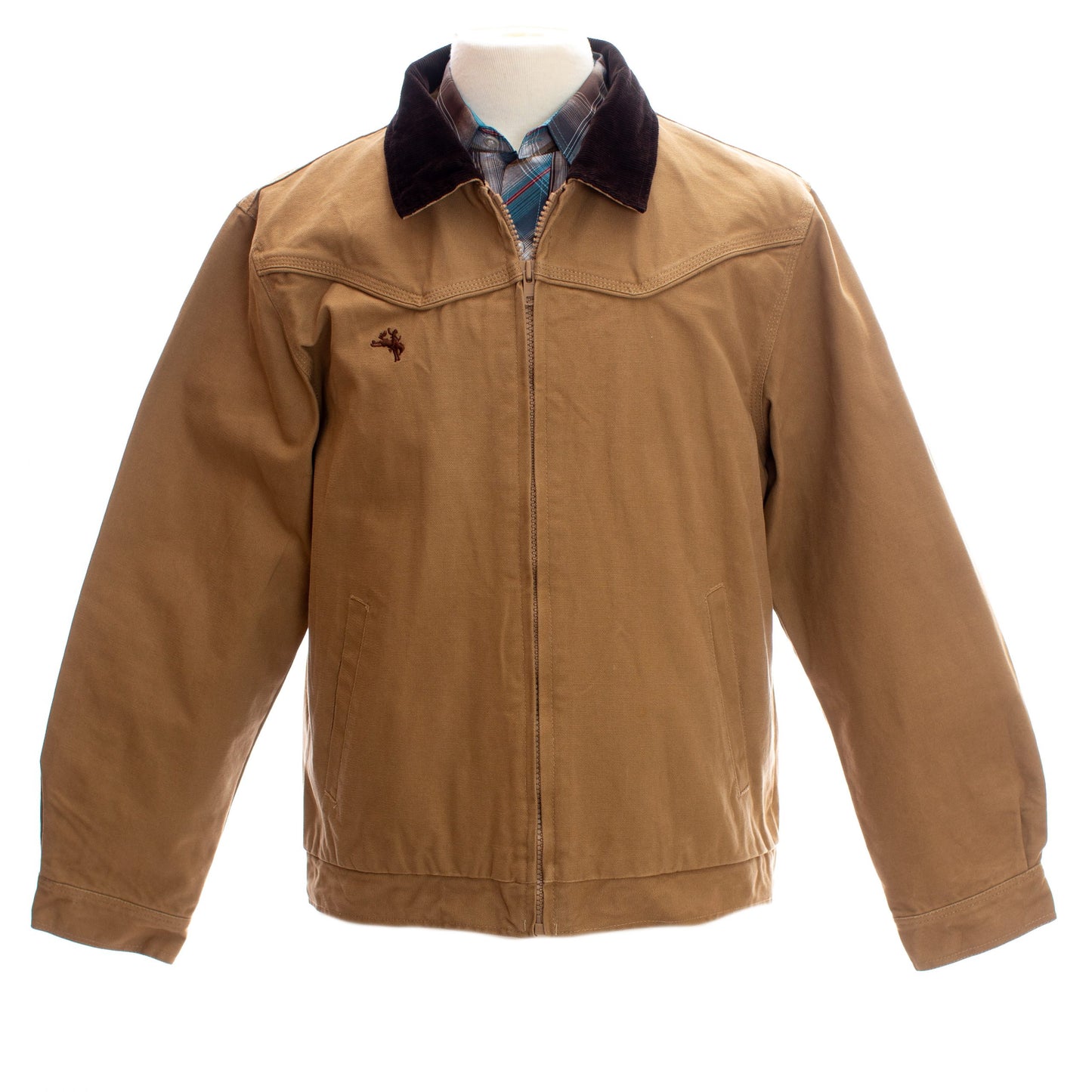 Canvas Summer Jacket Tan Front 1