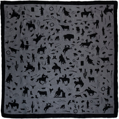 Cowboy Silhouette Wild Rag
