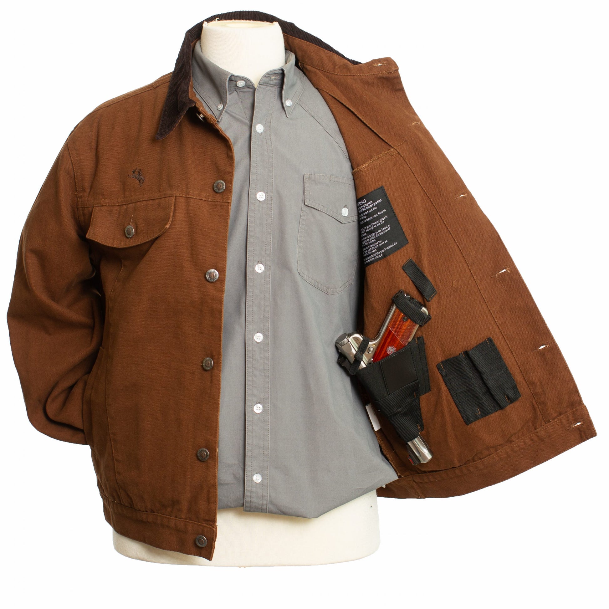 Chisum CC Jacket Chocolate Inside