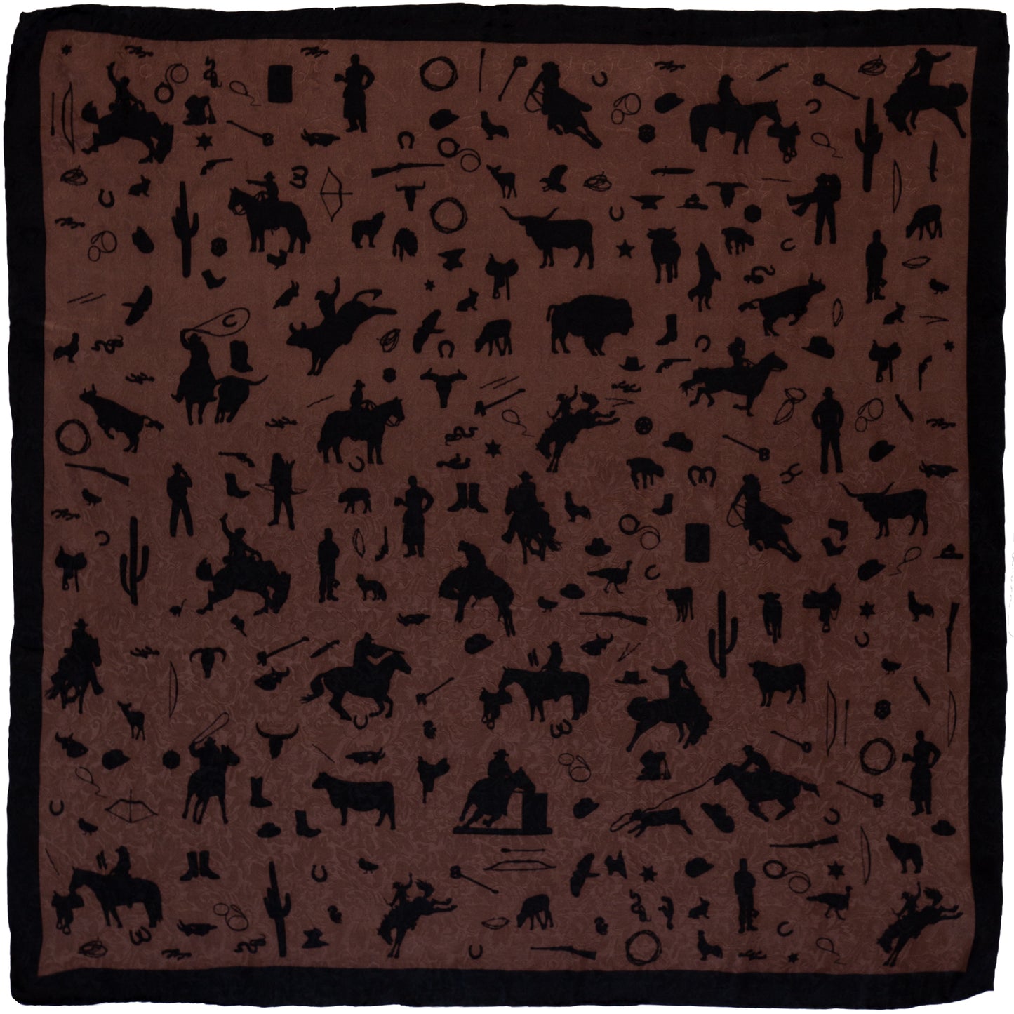 Cowboy Silhouette Silk Wild Rags