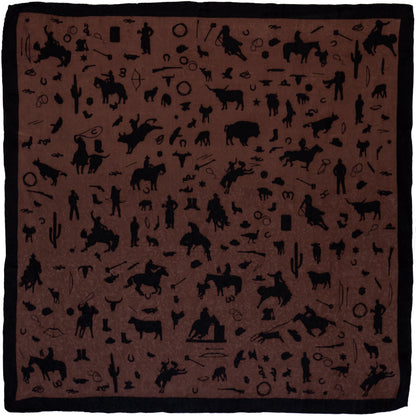 Cowboy Silhouette Wild Rag
