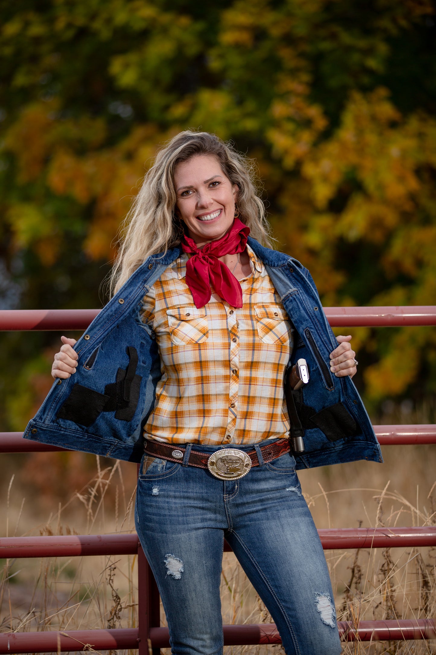 Women's Denim Concealed Carry Jacket