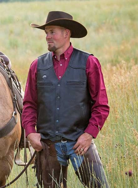 Drover Leather Concealed Carry Vest