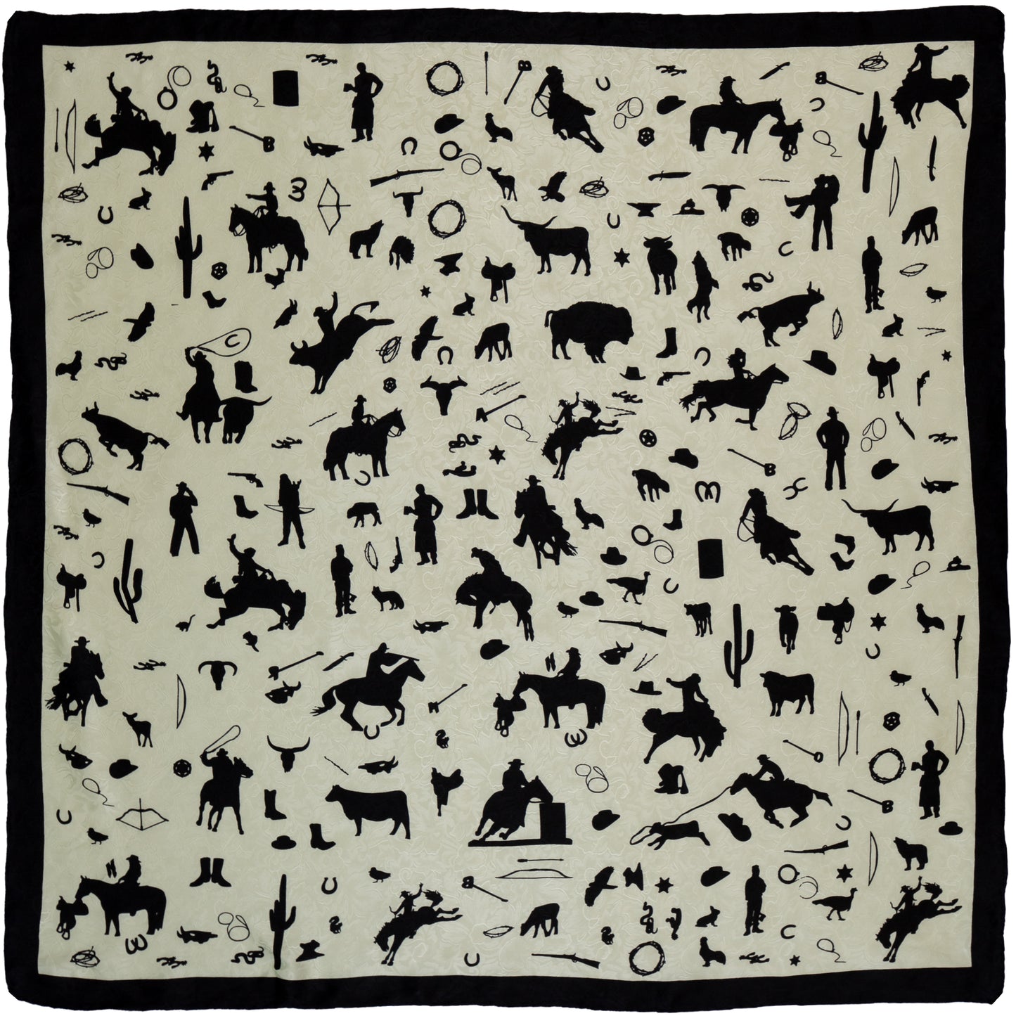 Cowboy Silhouette Silk Wild Rags