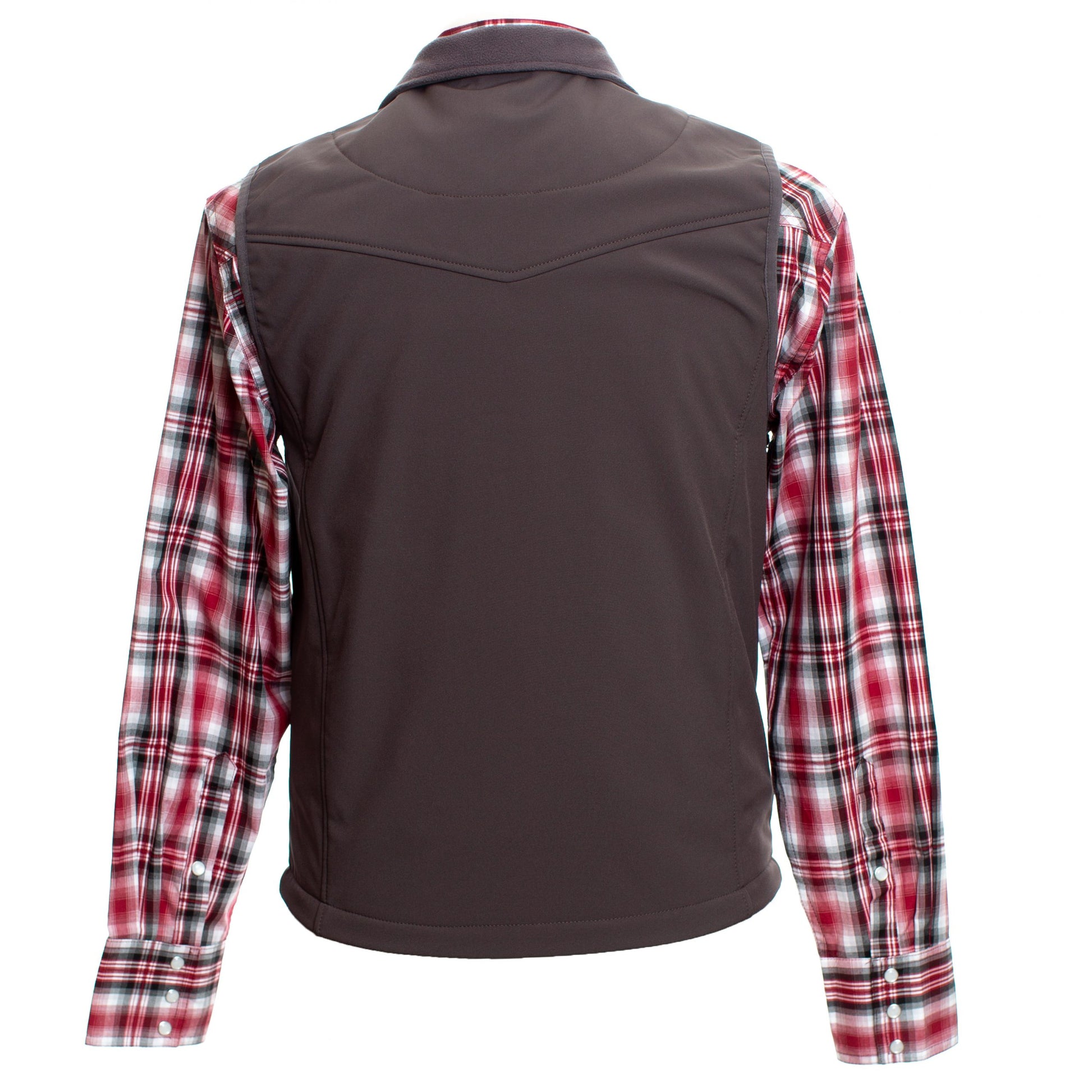Morgan Vest Charcoal Back