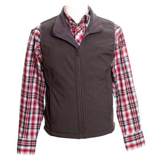 Morgan Vest Charcoal Front 2
