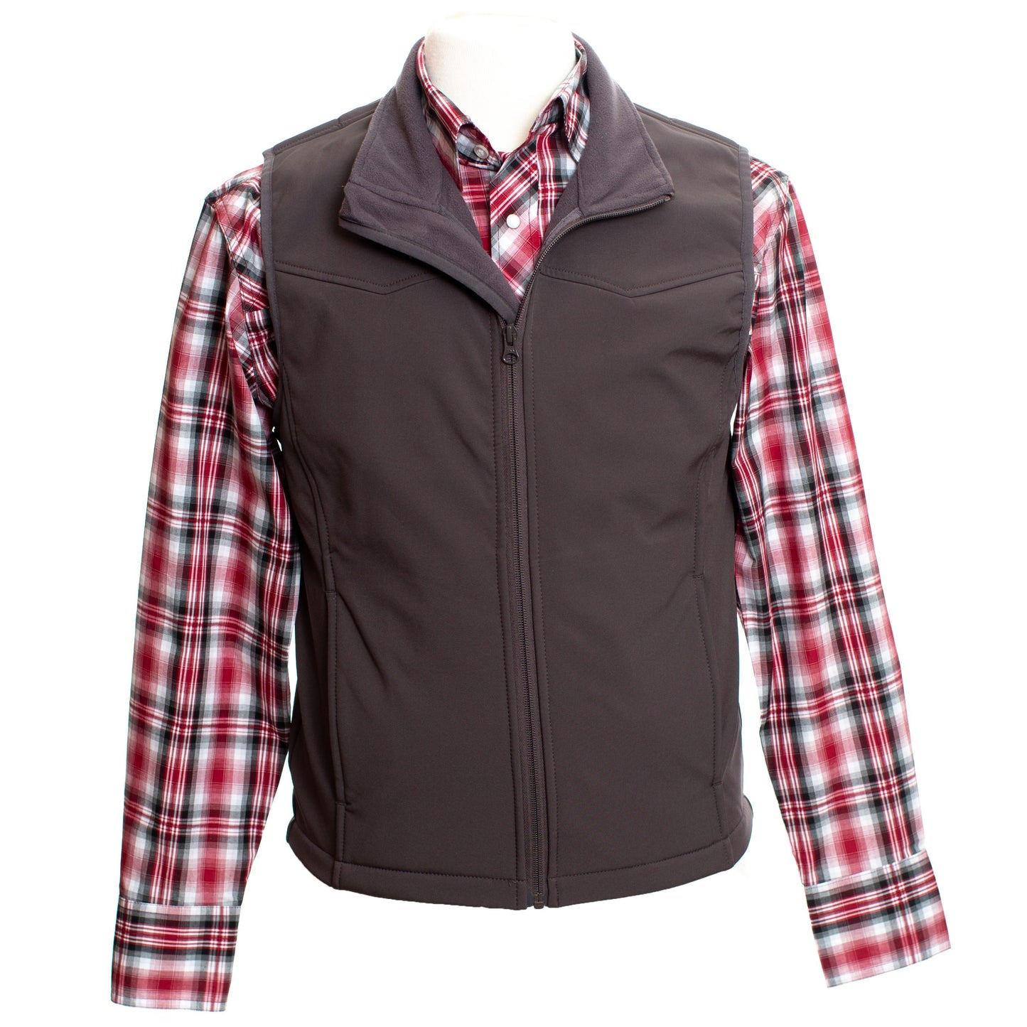 Morgan Vest Charcoal Front 2