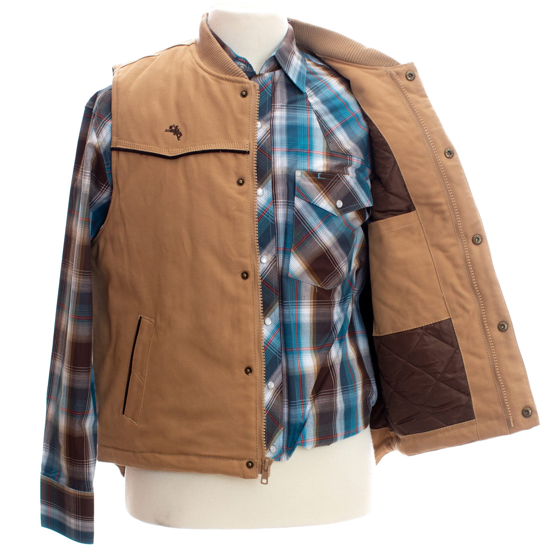 Mountain Vest Tan Inside