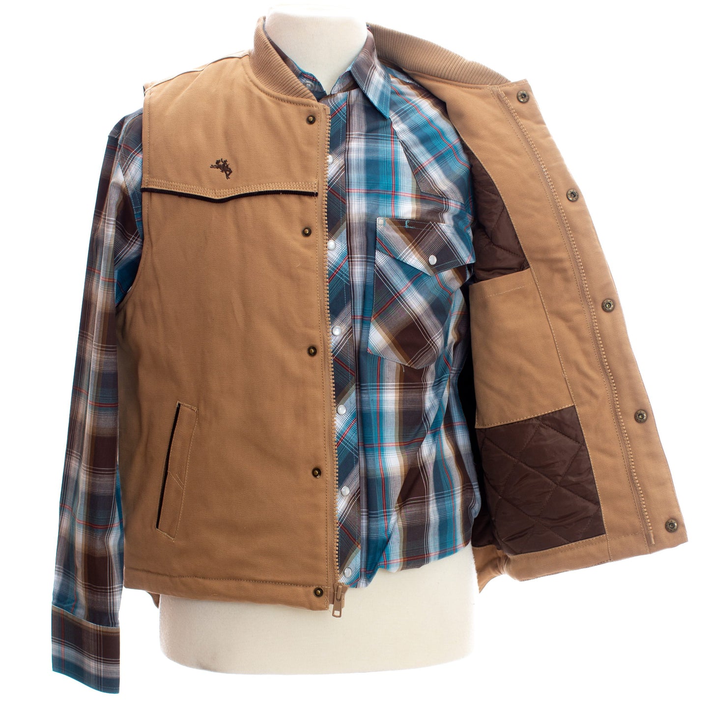 Mountain Vest Tan Inside