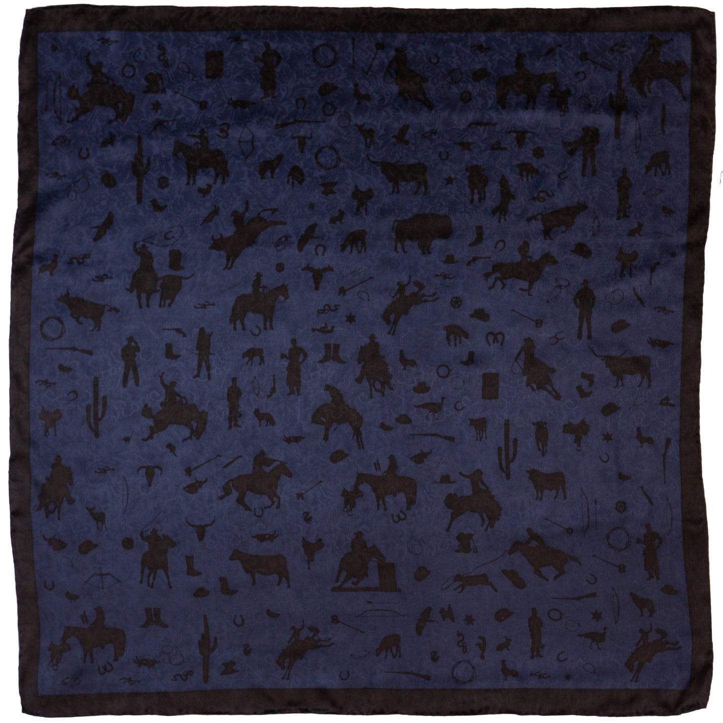 Cowboy Silhouette Silk Wild Rags