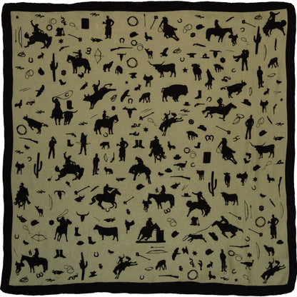 Cowboy Silhouette Wild Rag