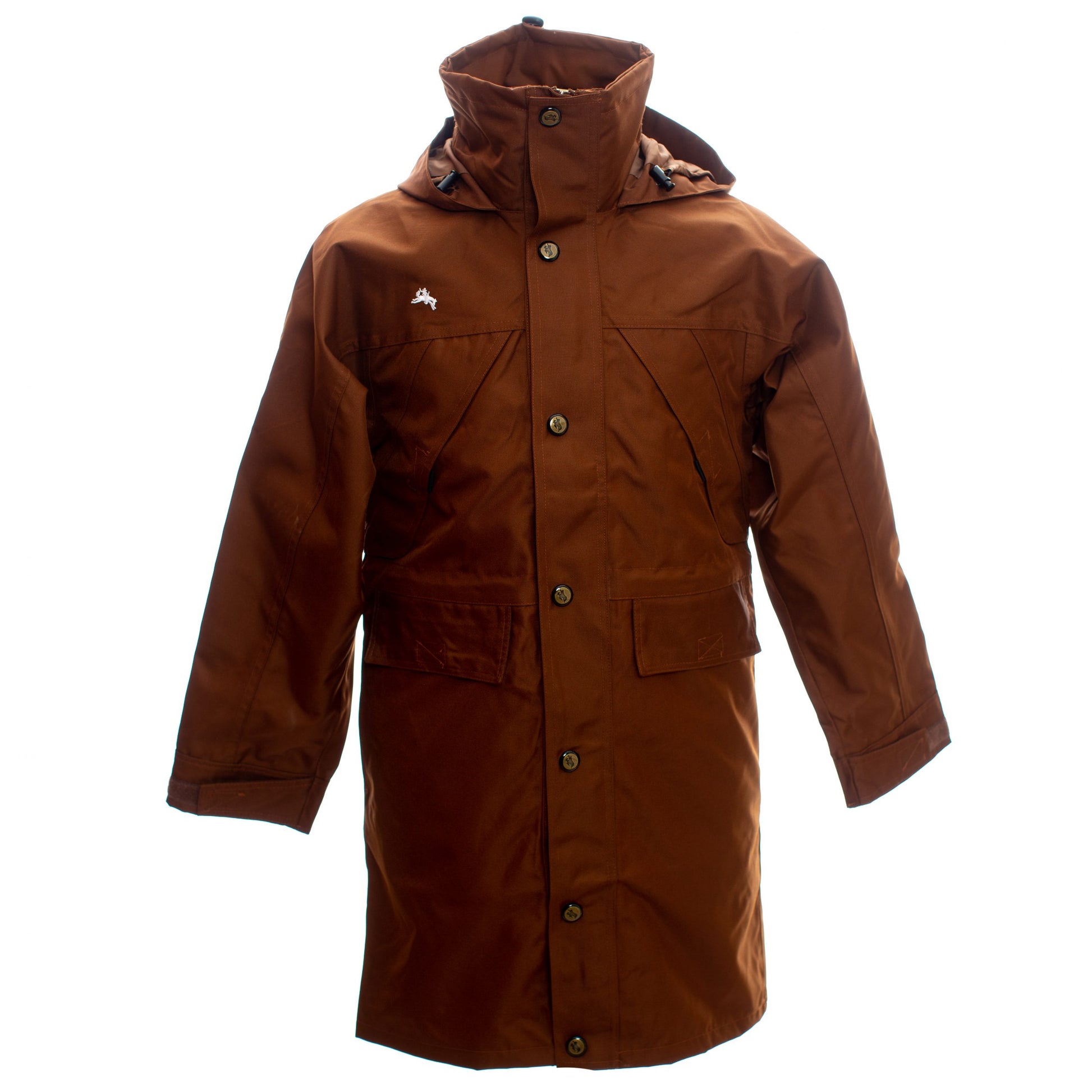 Oxford Rain Slicker Coffee Front 4