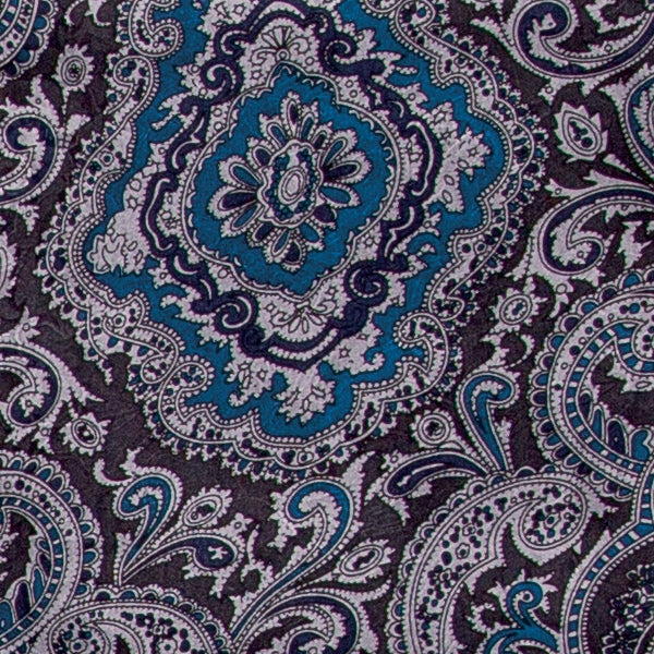 Paisley Blue Silver