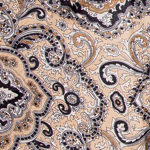 Paisley Tan & Black