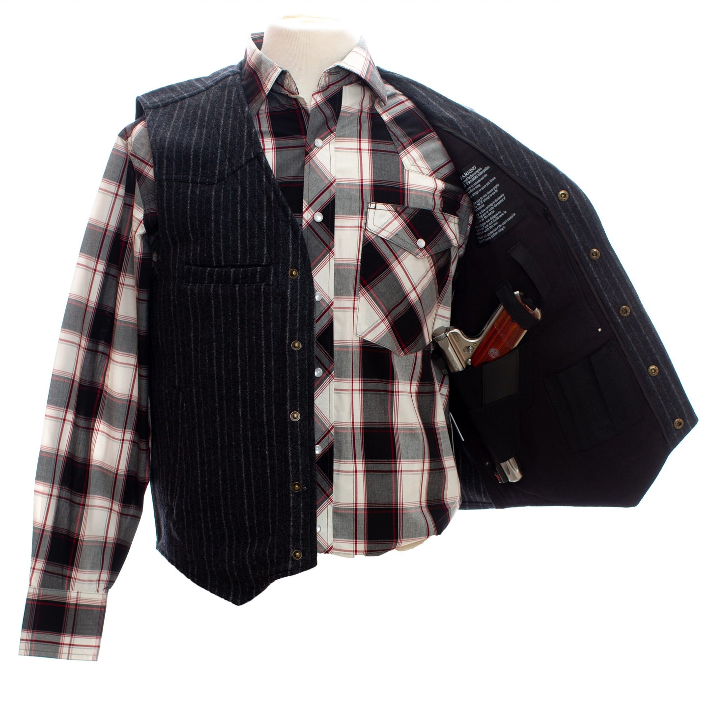Ranger CC Vest Charcoal Inside