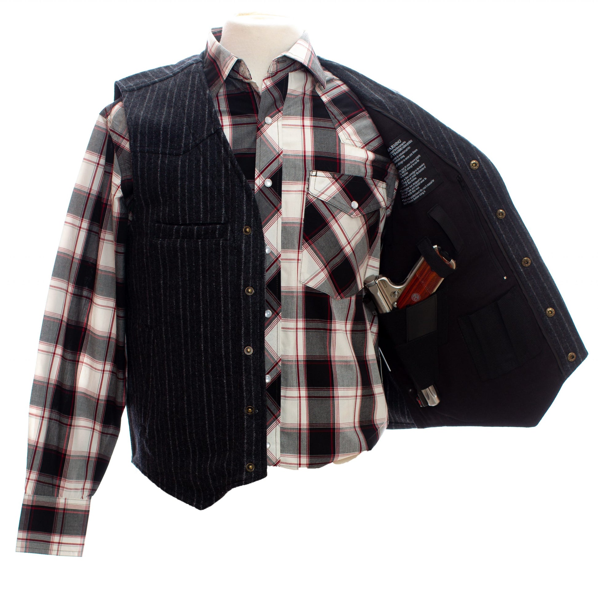 Ranger CC Vest Charcoal Inside