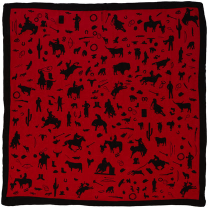 Cowboy Silhouette Wild Rag