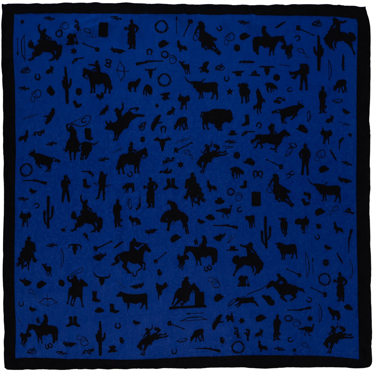 Cowboy Silhouette Silk Wild Rags