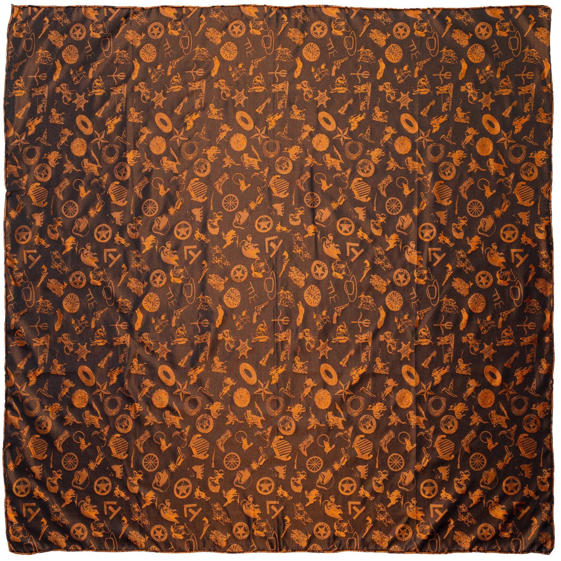 RustBaroqueCowboyLogoScarfBack
