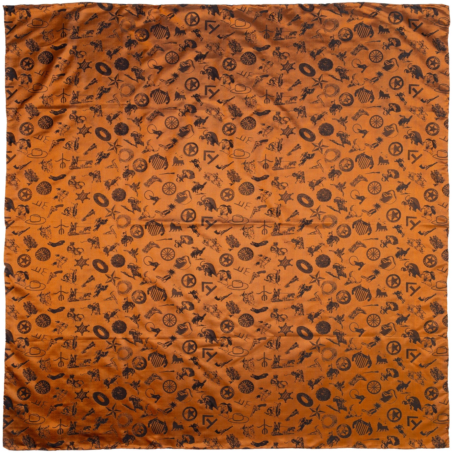 RustBaroqueCowboyLogoScarfFront