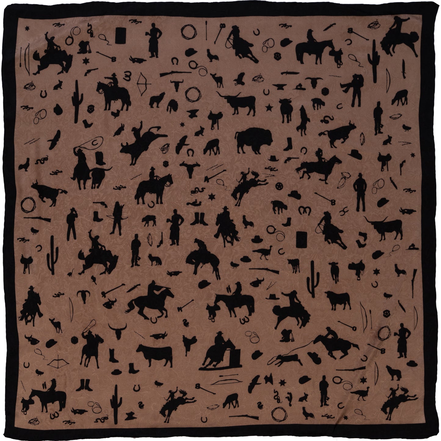 Cowboy Silhouette Silk Wild Rags