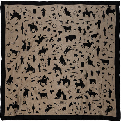 Cowboy Silhouette Wild Rag