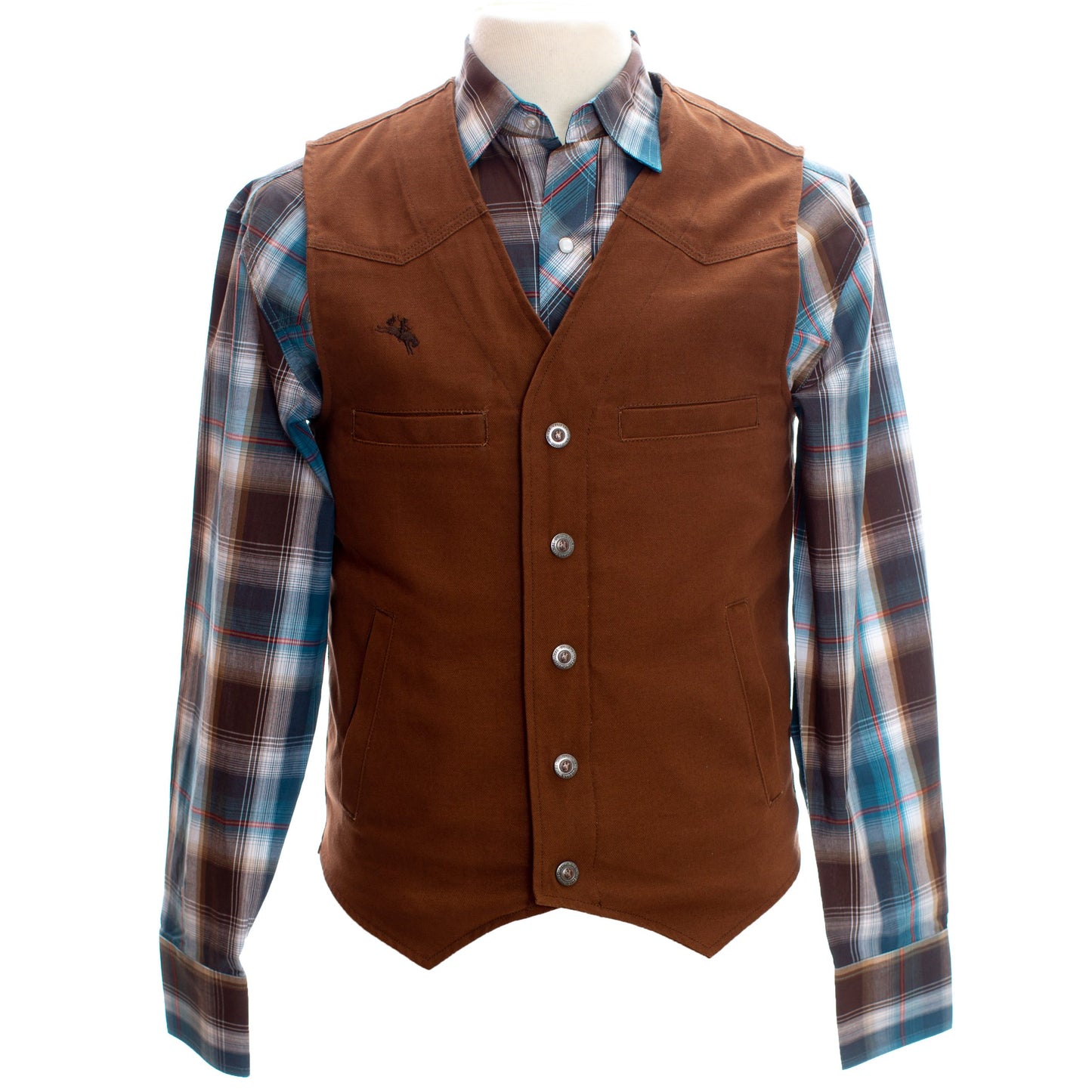 Texas CC Vest Chocolate Front