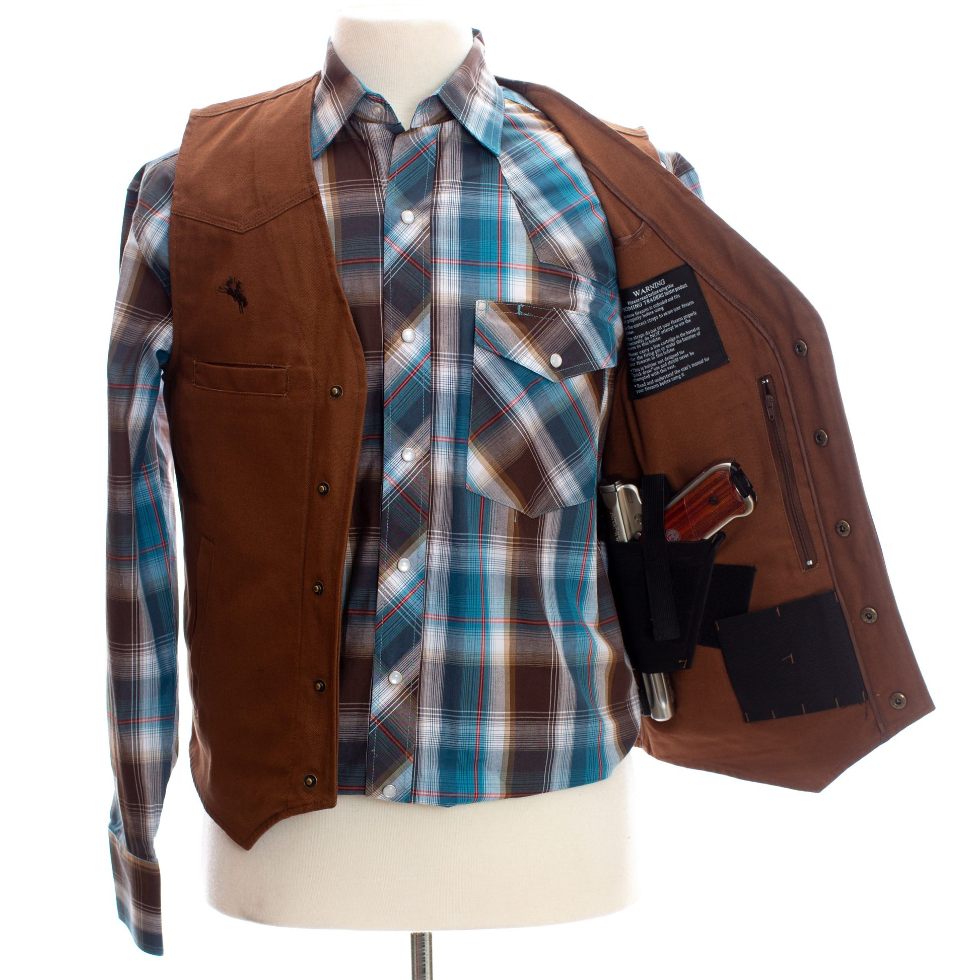 Texas CC Vest Chocolate Inside