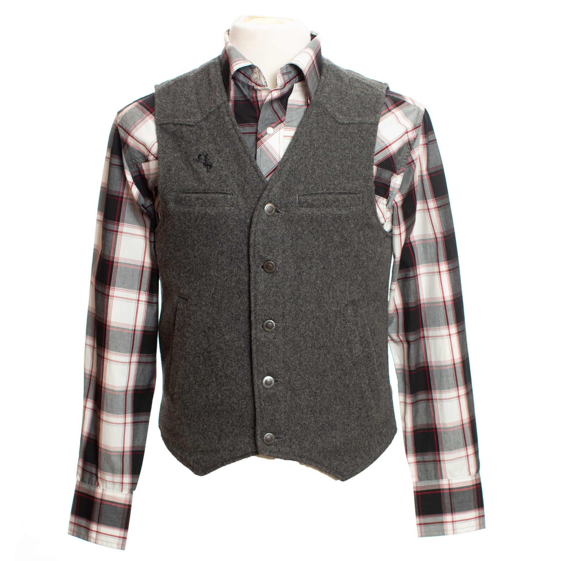 Wyoming Vest Charcoal Front copy
