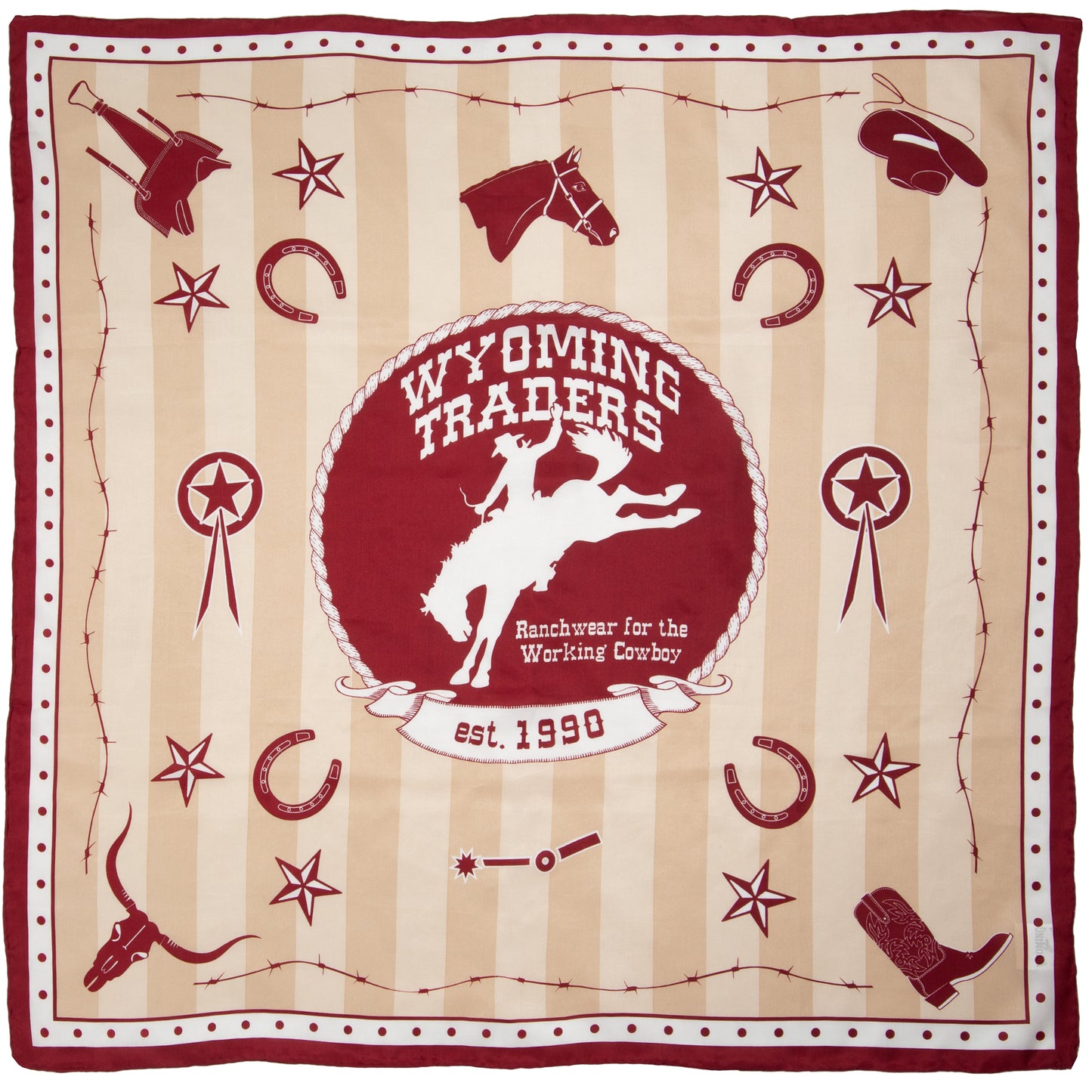 Wyoming Traders 30th Anniversary Silk Wild Rags