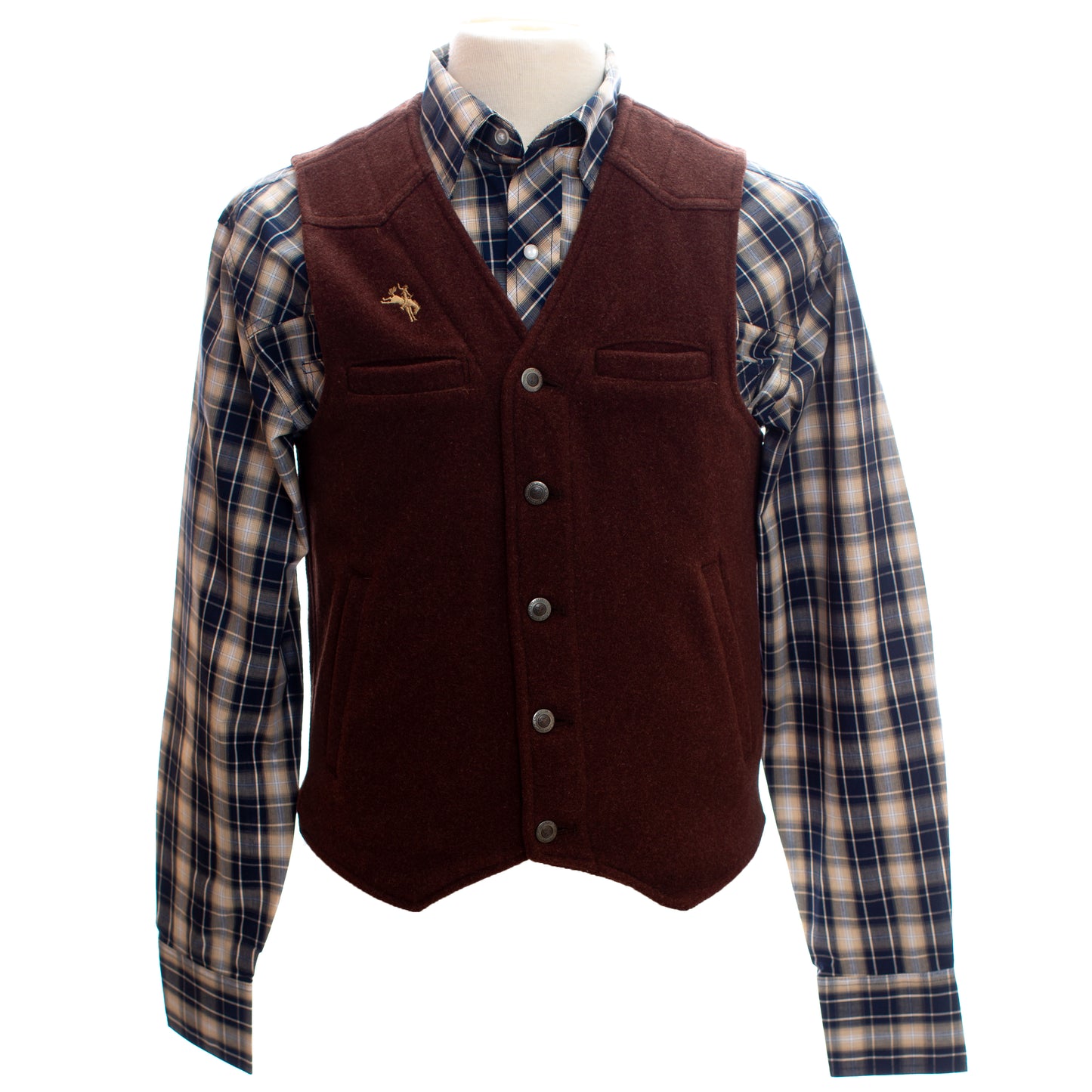 Wyoming Chocolate Wool Vest