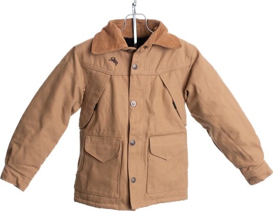 Youth Ranch Canvas Coat Tan Front