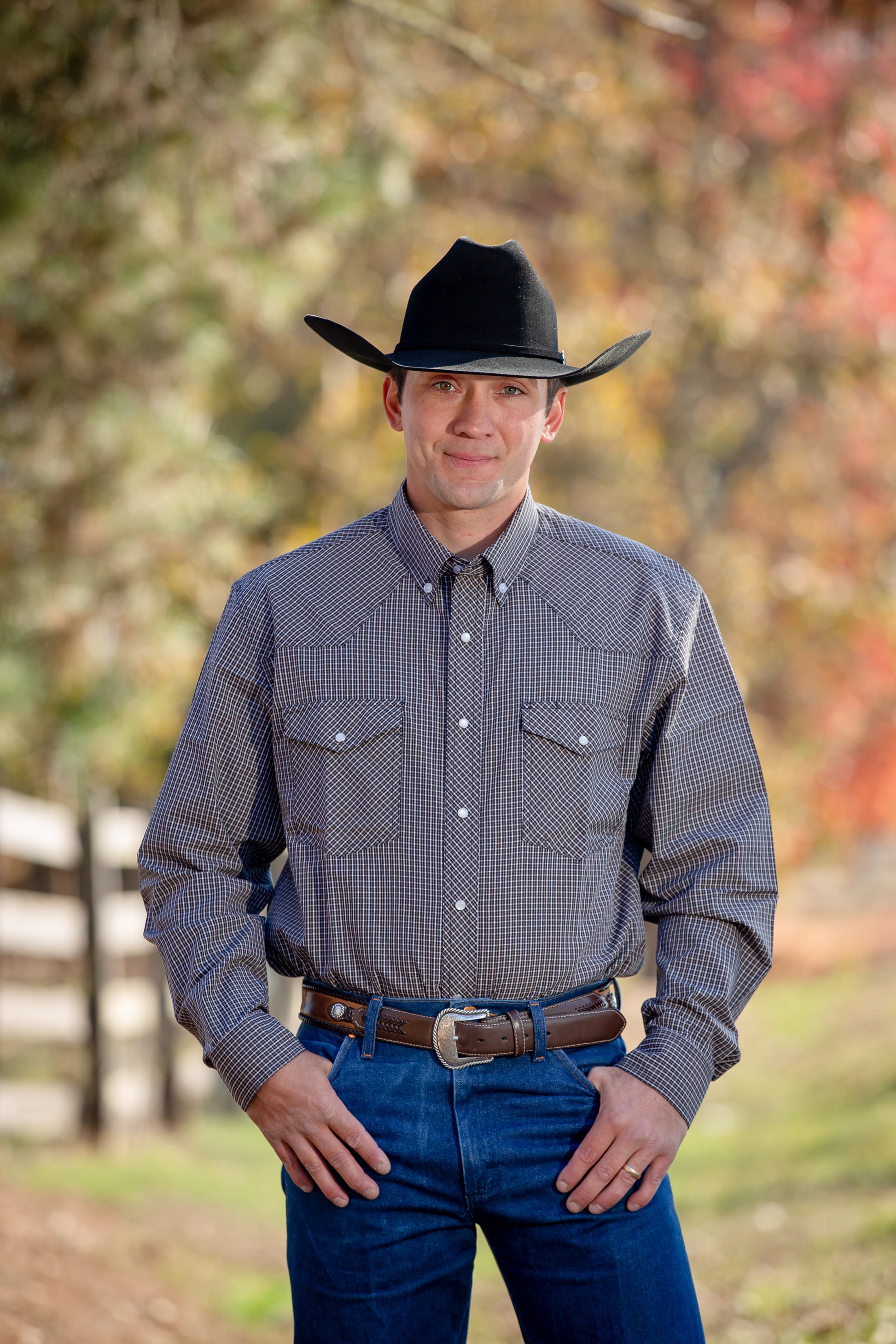 Black Brown Check Shirt